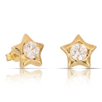 Orecchini punto luce giallo