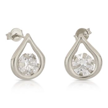 Orecchini punto luce bianco