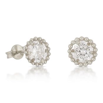 Orecchini punto luce bianco mis1