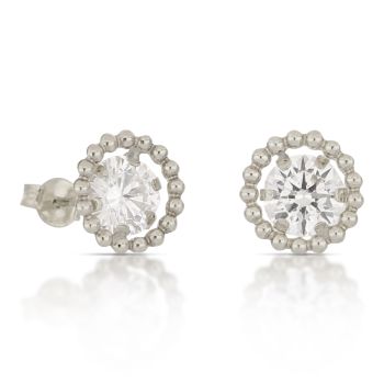 Orecchini punto luce bianco mis2