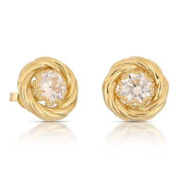 Orecchini punto luce giallo