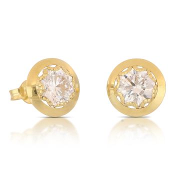 Orecchini punto luce giallo