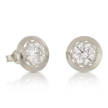 Orecchini punto luce bianco