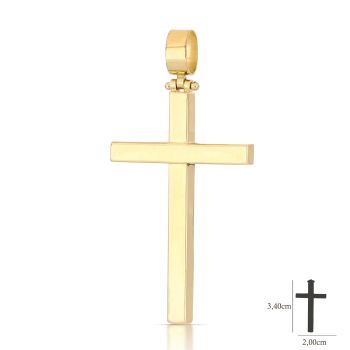 Croce scatolata gialla