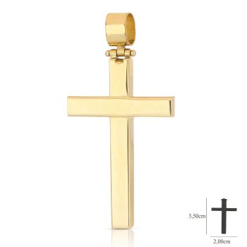 Croce scatolata gialla