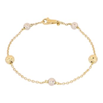 Bracciale martellato bicolore