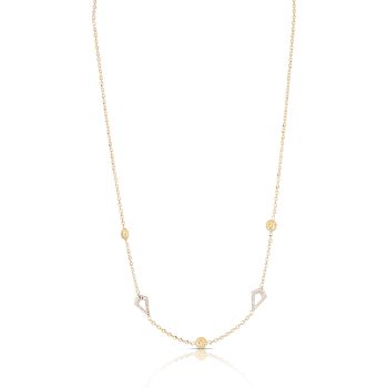 Girocollo martellato bicolore