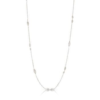 Girocollo martellato bianco