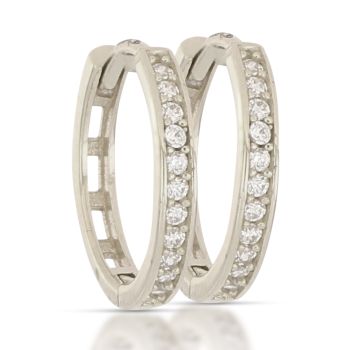 Cerchi con zirconi oro bianco mis.2