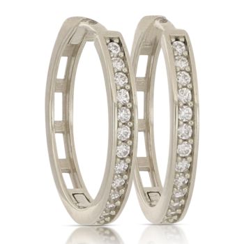 Cerchi con zirconi oro bianco mis.3