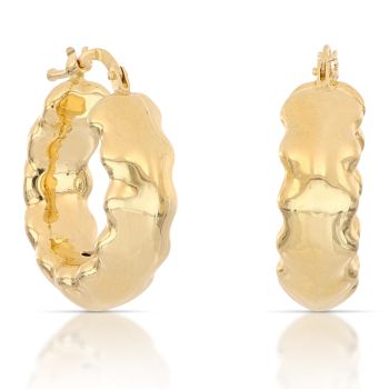 Orecchini cerchio elettroformati