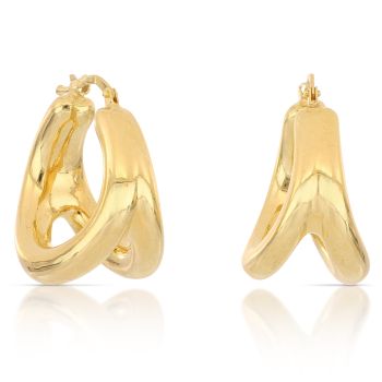 Orecchini cerchio elettroformati