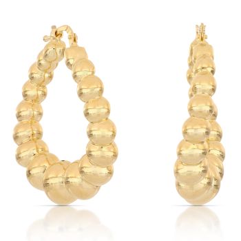 Orecchini cerchio elettroformati