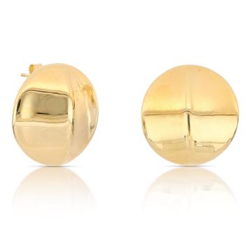 Orecchini tondo elettroformati