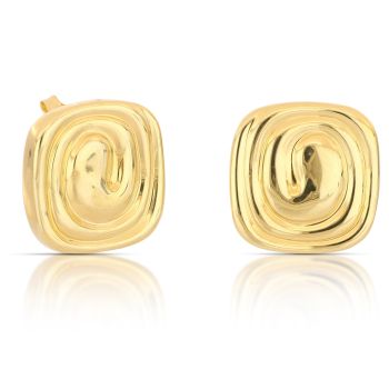 Orecchini quadrato elettroformati