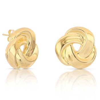 Orecchini nodo elettroformati