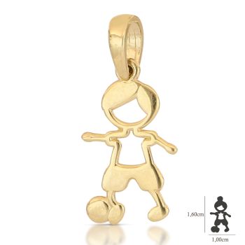 Pendente Bimbo con palla giallo