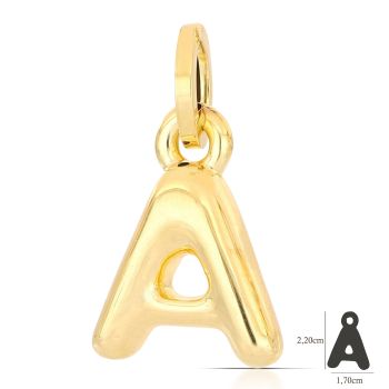 Pendente lettera elettroformata   A