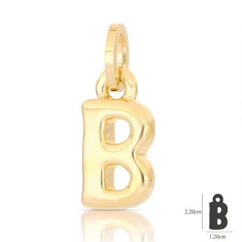Pendente lettera elettroformata   B