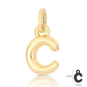 Pendente lettera elettroformata   C