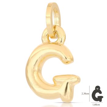 Pendente lettera elettroformata   G