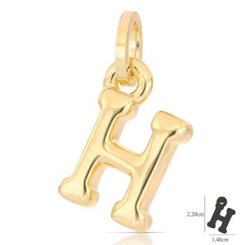 Pendente lettera elettroformata   H