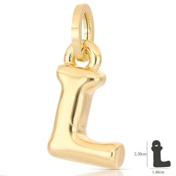 Pendente lettera elettroformata   L