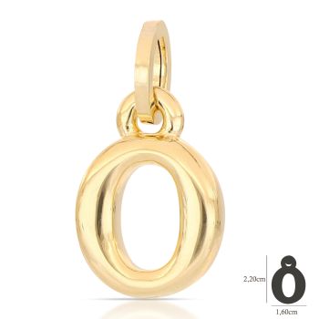 Pendente lettera elettroformata   O