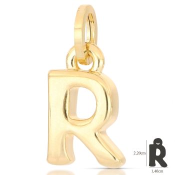 Pendente lettera elettroformata   R