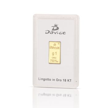 Lingotto in oro 18kt 1grammo