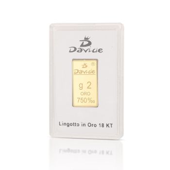 Lingotto in oro 18kt 2grammi