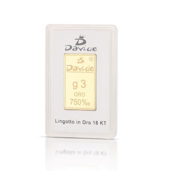 Lingotto in oro 18kt 3grammi