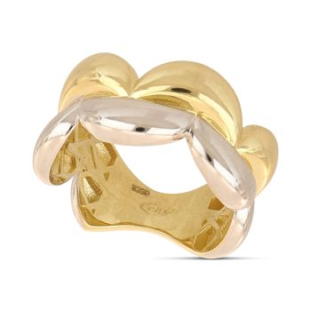 Anello fantasia bicolore