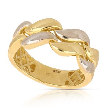 Anello fantasia bicolore