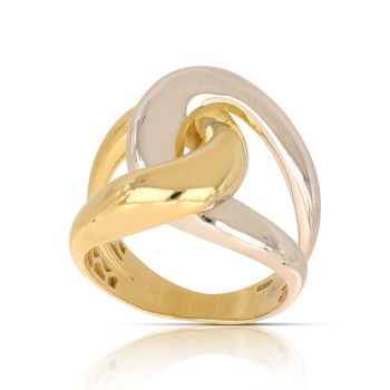 Anello fantasia bicolore