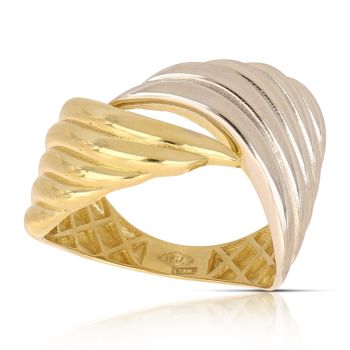 Anello fantasia bicolore