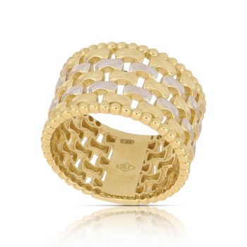Anello fantasia bicolore