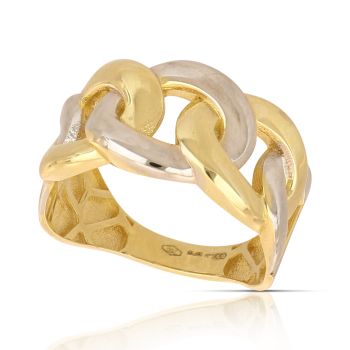 Anello fantasia bicolore