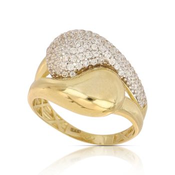 Anello fantasia bicolore