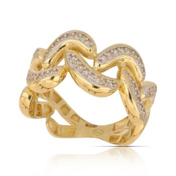 Anello fantasia bicolore