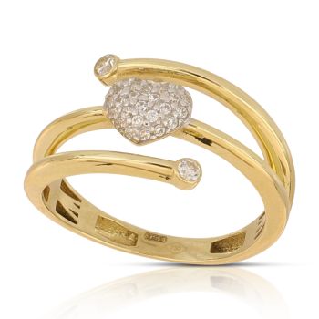 Anello fantasia bicolore