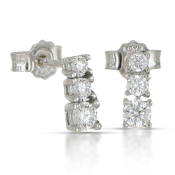 Orecchini trilogy bianco