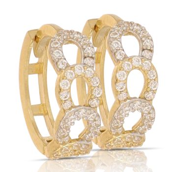 Cerchi con zirconi bicolore