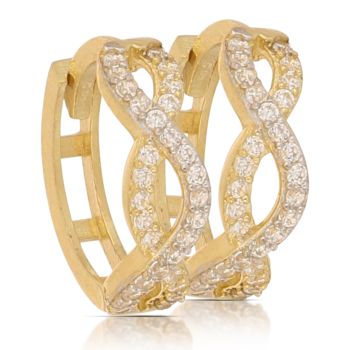 Cerchi con zirconi bicolore