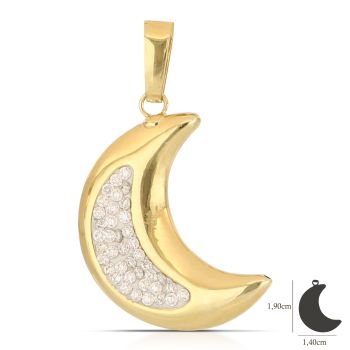 Pendente luna giallo