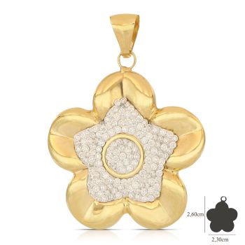 Pendente fiore giallo