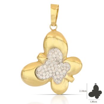 Pendente farfalla giallo