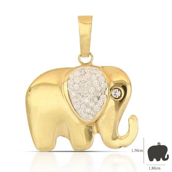 Pendente elefante giallo