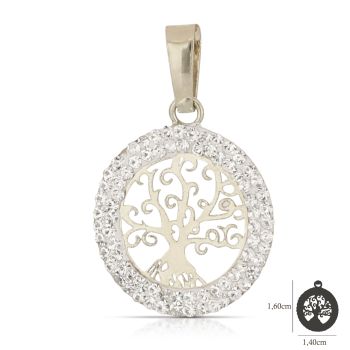 Pendente albero della vita bianco