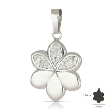 Pendente fiore bianco